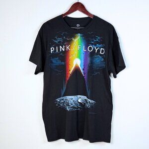 Pink Floyd Dark Side of the Moon Mens Casual Tshirt Large Black Cotton Tee Shirt